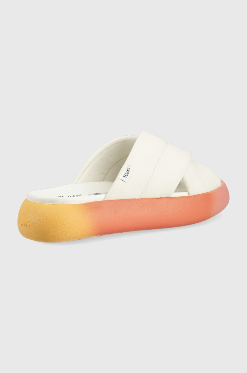 Toms Чехли Alpargata Mallow в бяло с платформа - Pepit.bg