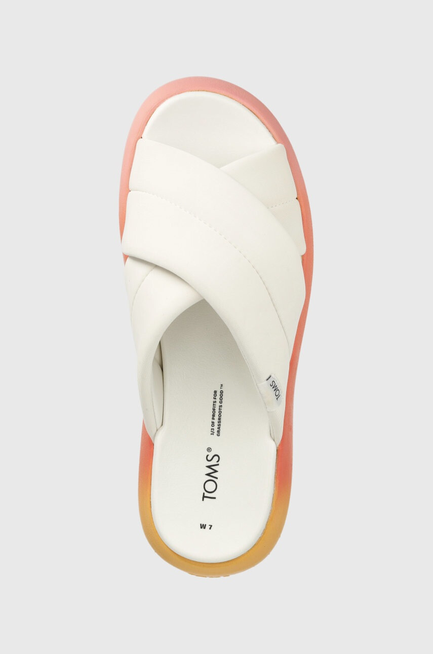 Toms Чехли Alpargata Mallow в бяло с платформа - Pepit.bg