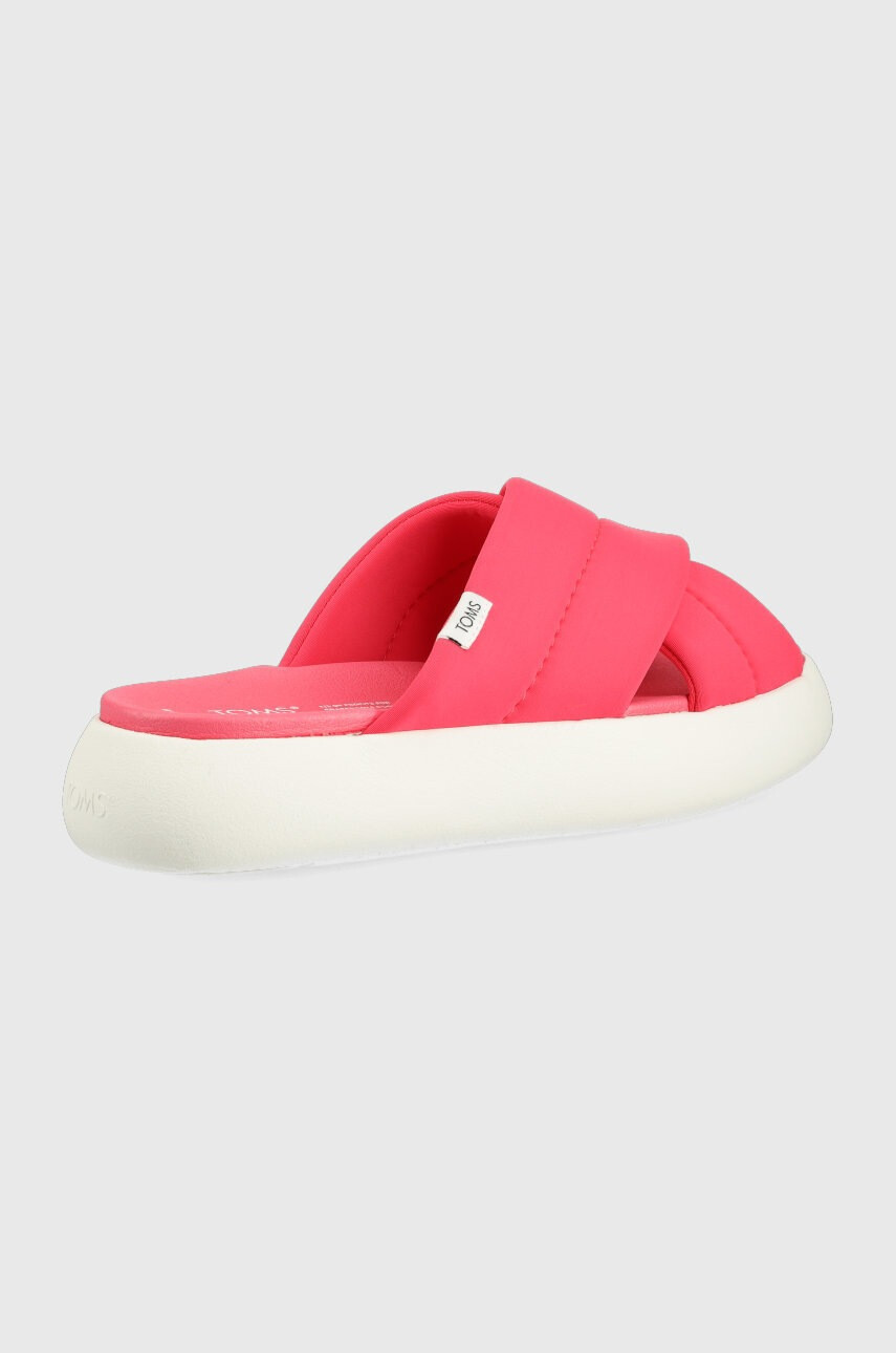 Toms Чехли Alpargata Mallow в розово с платформа - Pepit.bg
