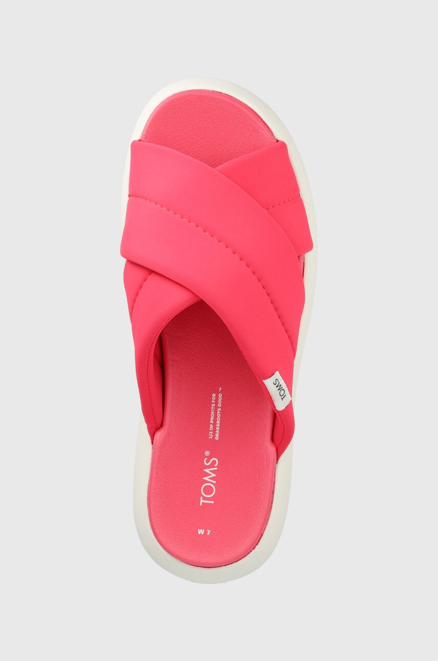 Toms Чехли Alpargata Mallow в розово с платформа - Pepit.bg