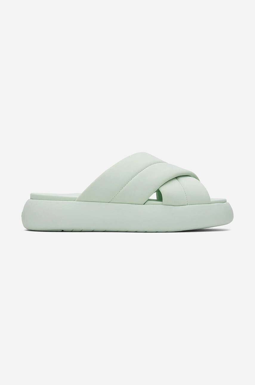 Toms Чехли Alpargata Mallo Crossover 10019705 MINT в тюркоазено с платформа - Pepit.bg