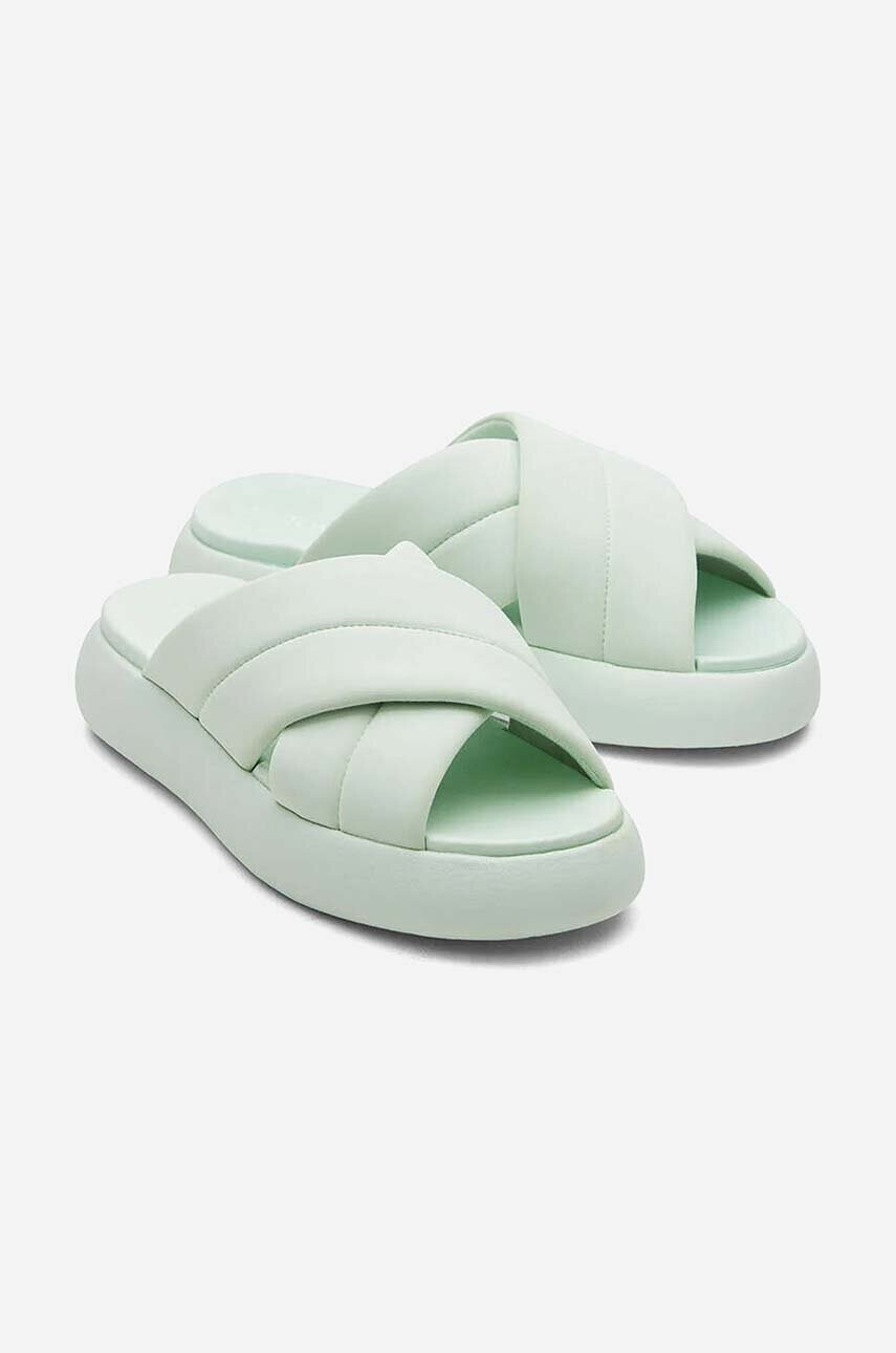 Toms Чехли Alpargata Mallo Crossover 10019705 MINT в тюркоазено с платформа - Pepit.bg