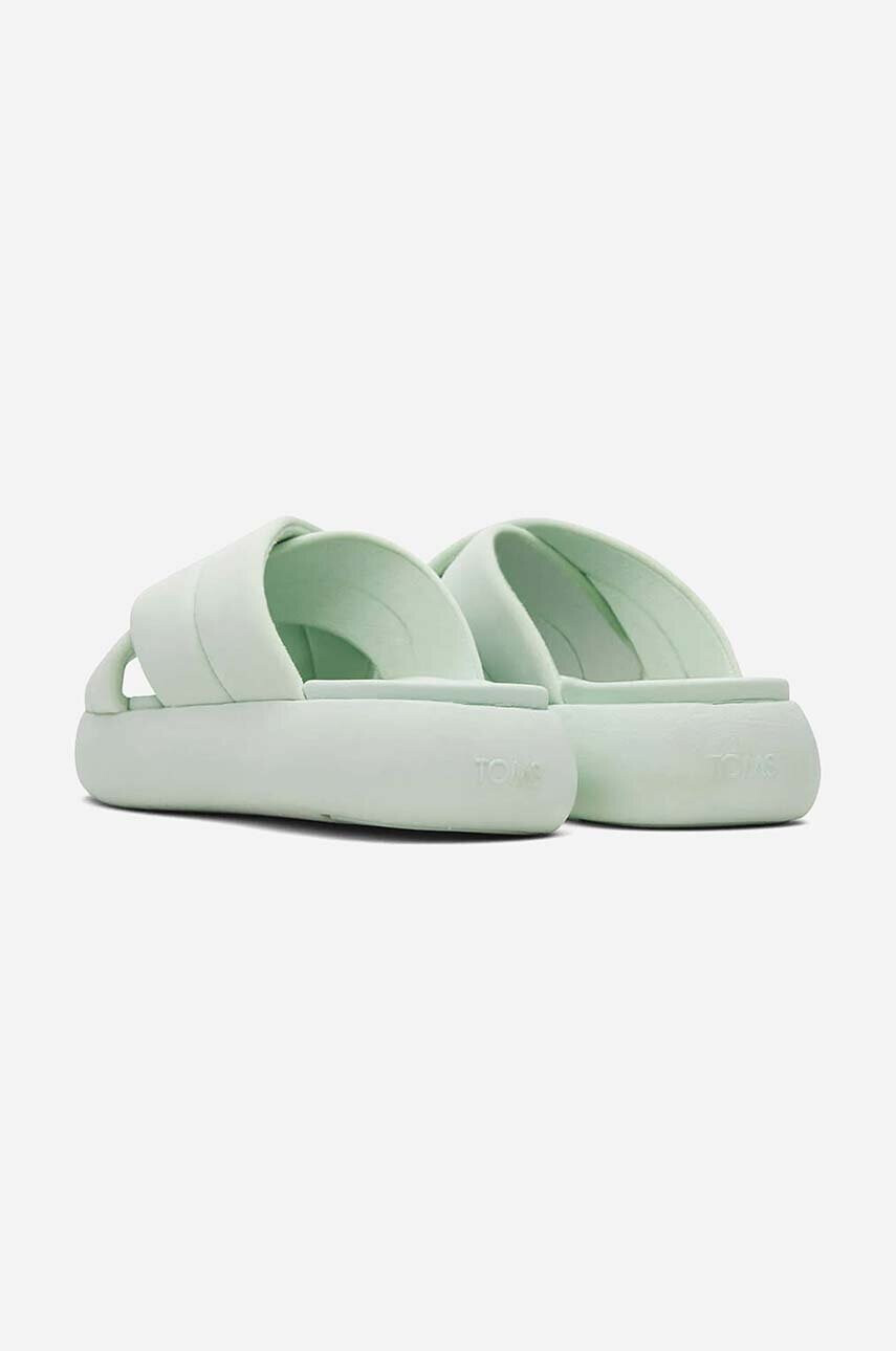 Toms Чехли Alpargata Mallo Crossover 10019705 MINT в тюркоазено с платформа - Pepit.bg