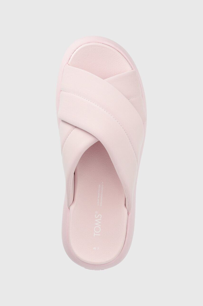 Toms Чехли Alpargata Mallow Crossover в розово с платформа 10019719 - Pepit.bg