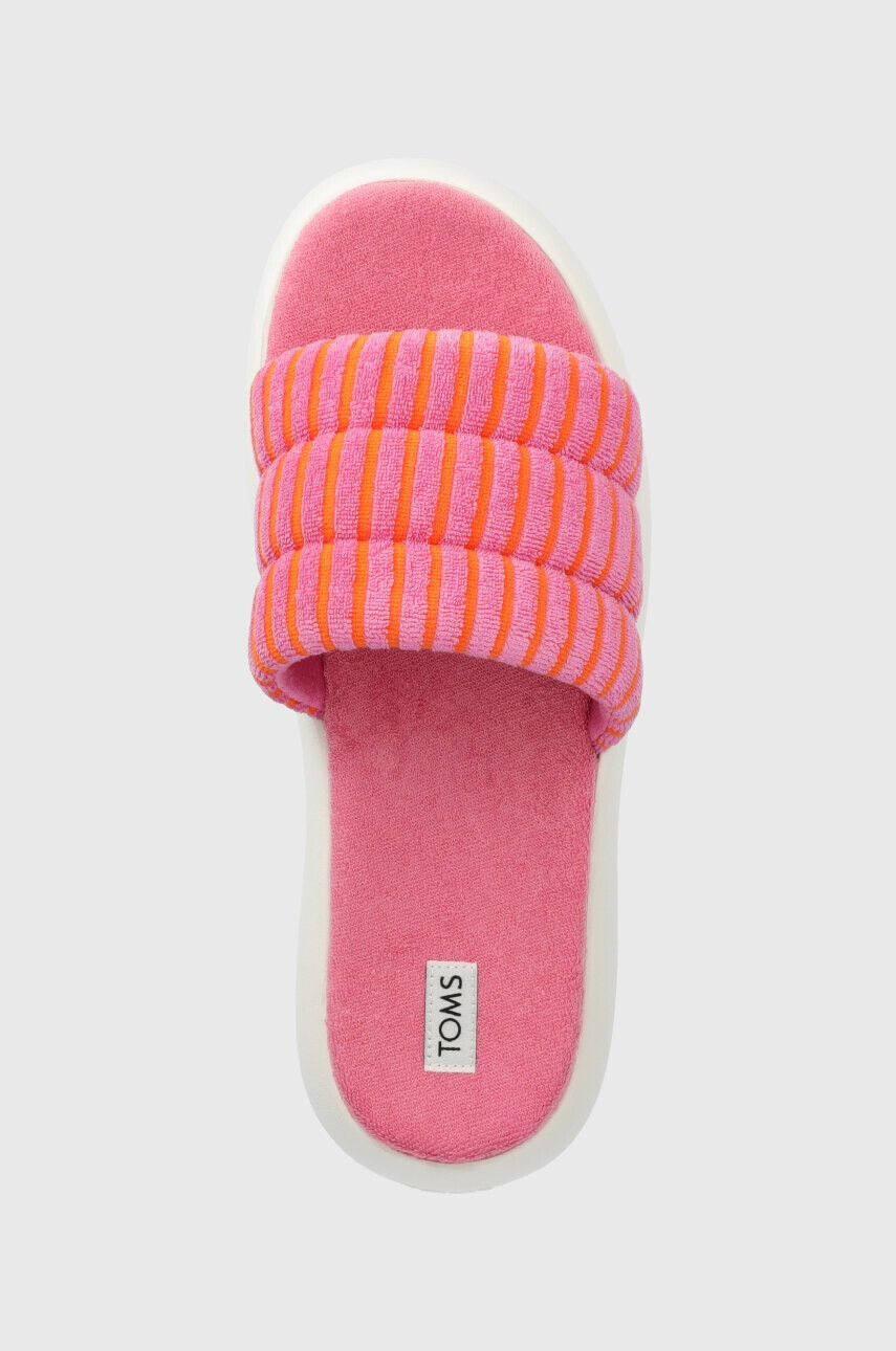 Toms Чехли Alpargata Mallow Slide в розово с платформа 10019703 - Pepit.bg