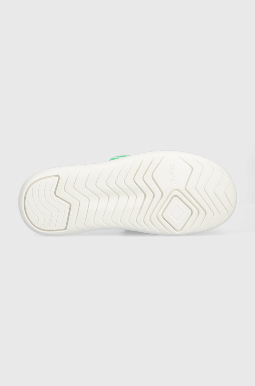 Toms Чехли Alpargata Mallow Slide в зелено с платформа 10019721 - Pepit.bg