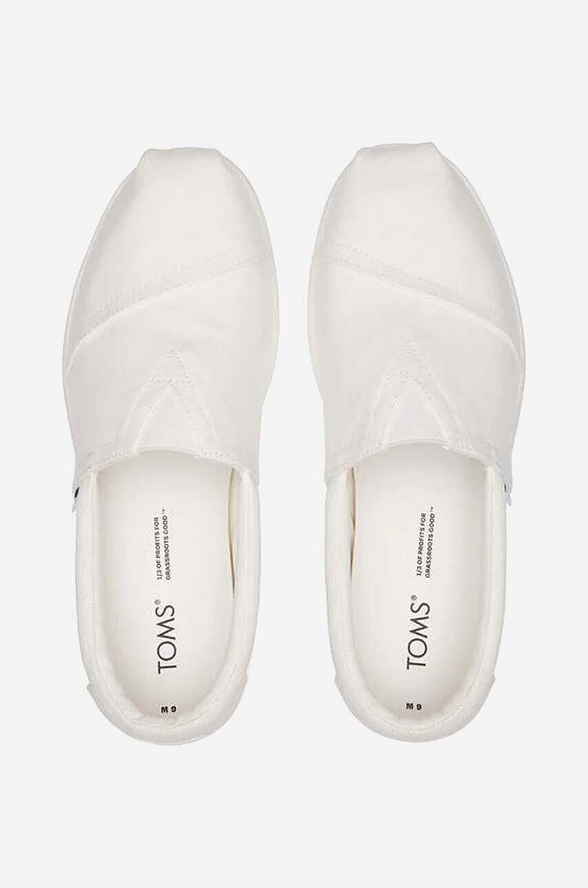 Toms Еспадрили Alpargata Forward 10019876 WHITE в бяло - Pepit.bg