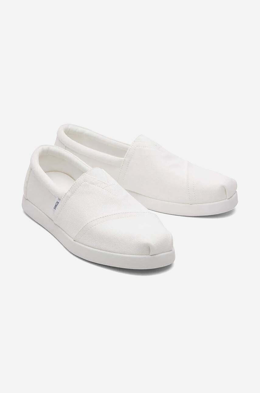 Toms Еспадрили Alpargata Forward 10019876 WHITE в бяло - Pepit.bg