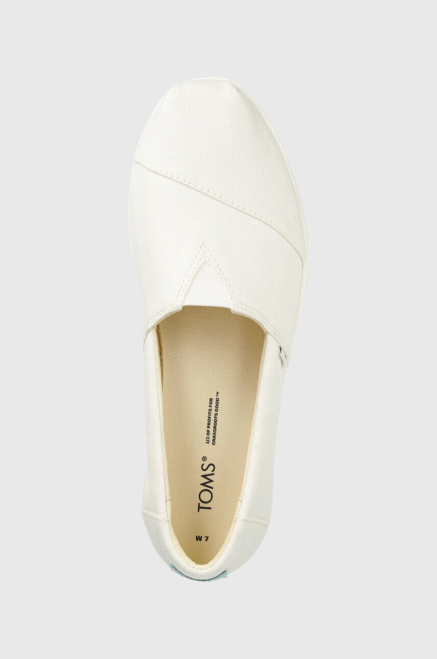 Toms Еспадрили Alpargata Midform в бяло с платформа 10019466 - Pepit.bg