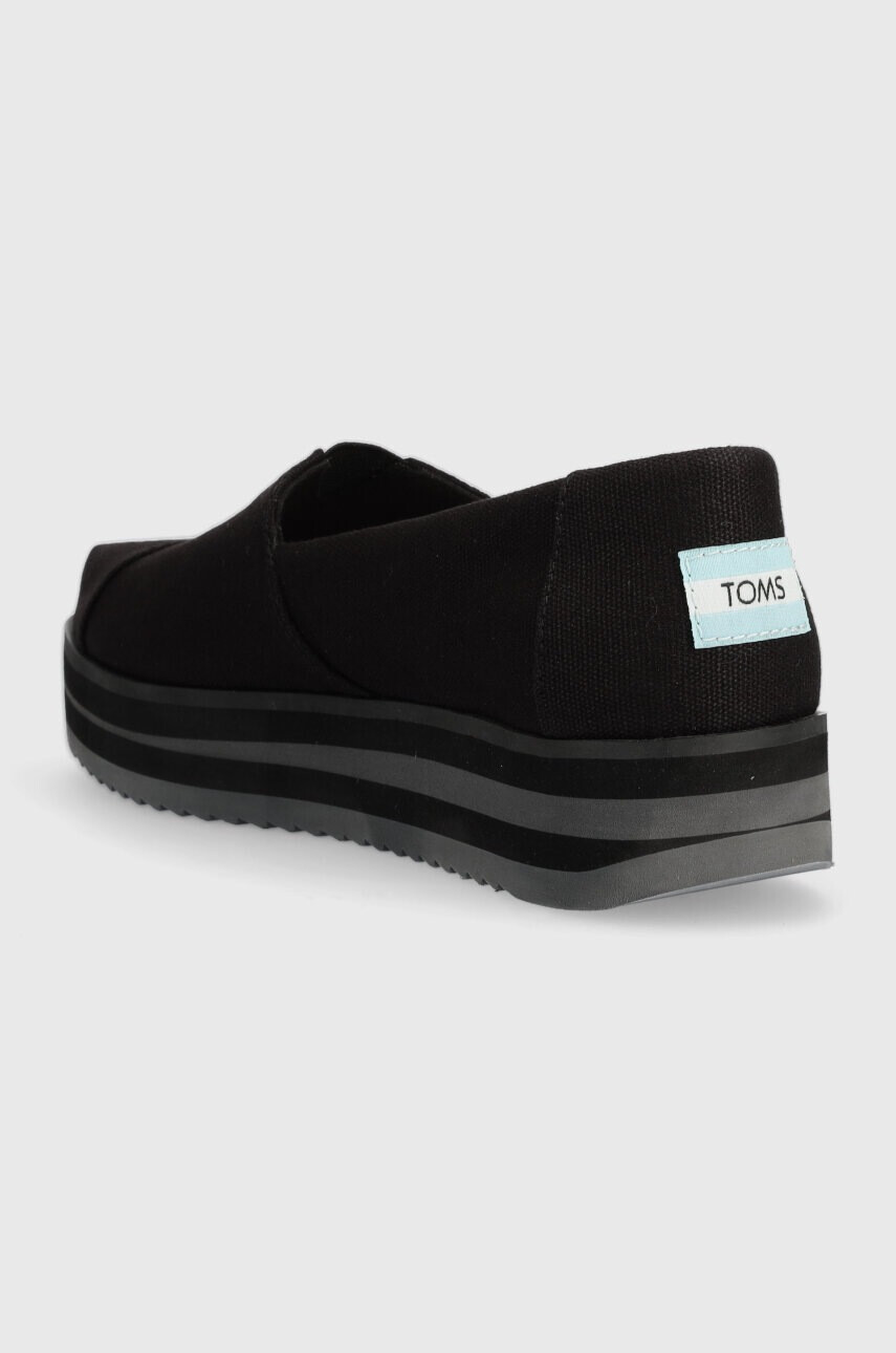 Toms Еспадрили Alpargata Midform в черно с платформа 10019466 - Pepit.bg