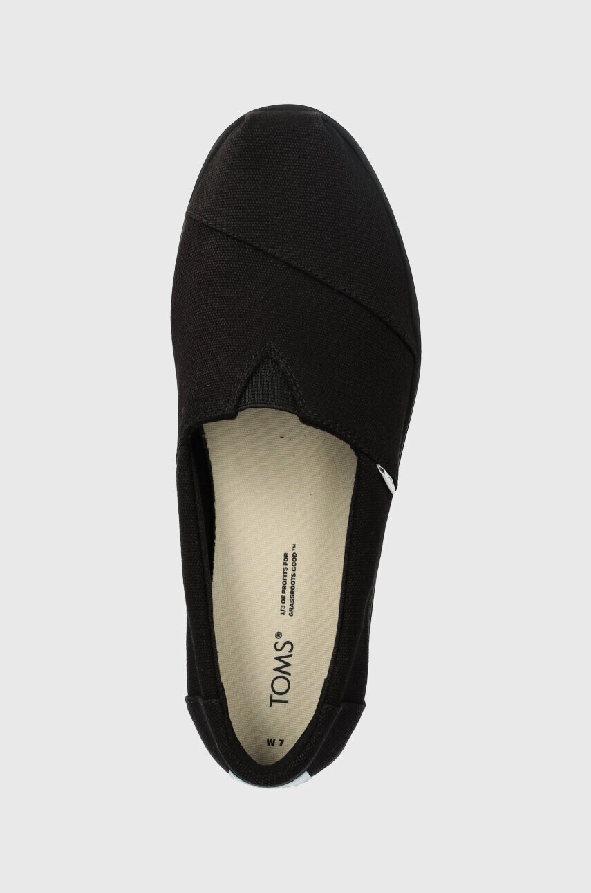 Toms Еспадрили Alpargata Midform в черно с платформа 10019466 - Pepit.bg