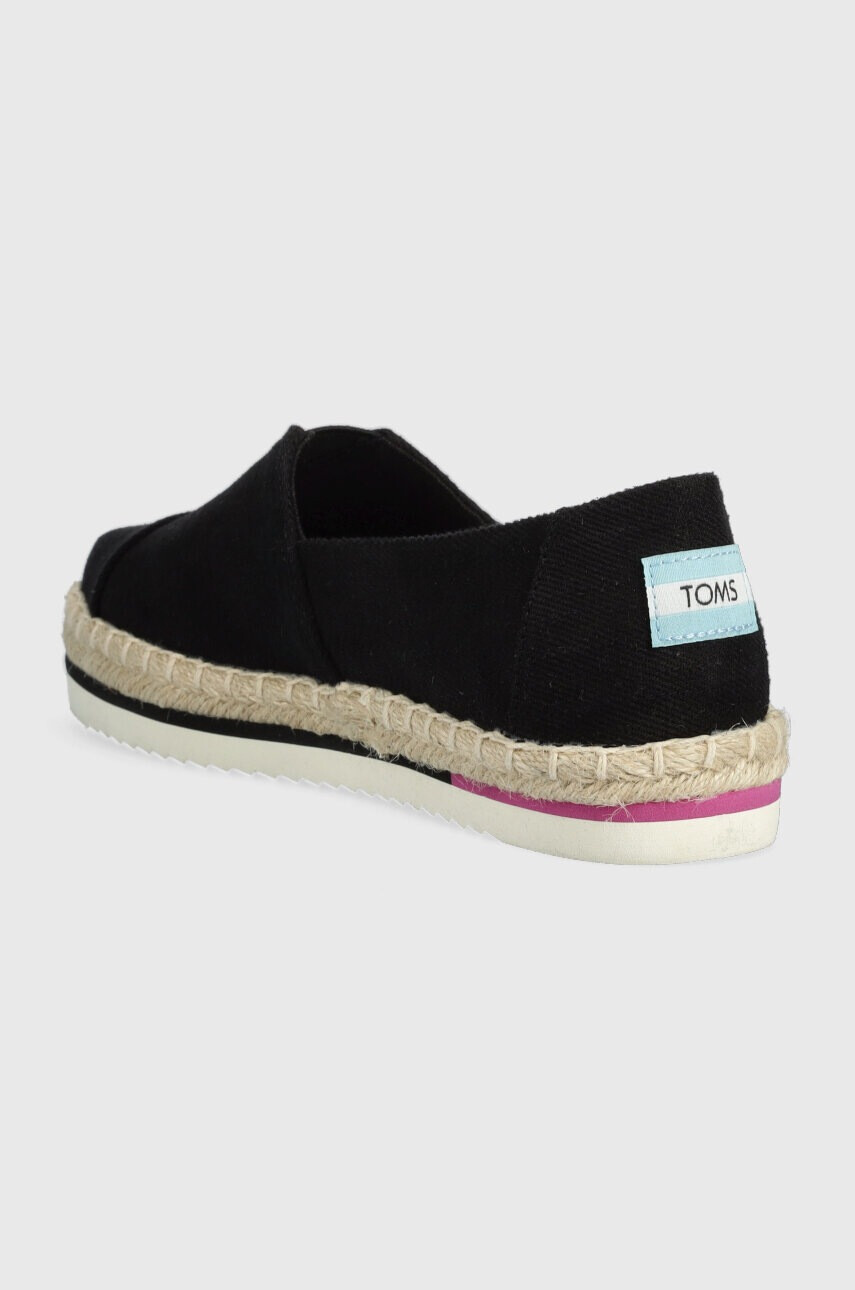 Toms Еспадрили Alpargata Platform Rope в черно 10017831 - Pepit.bg