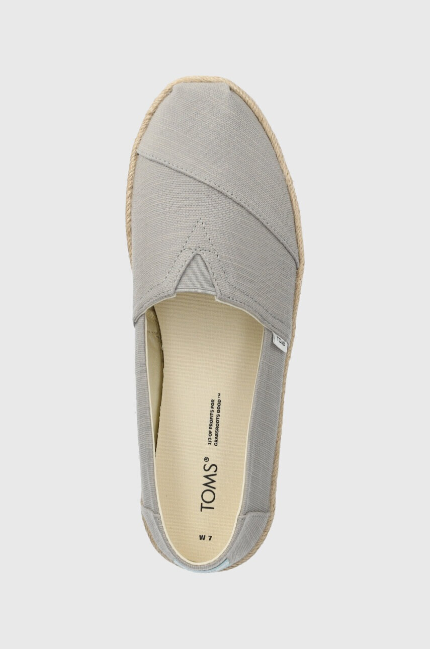 Toms Еспадрили Alpargata Rope в сиво 10019690 - Pepit.bg