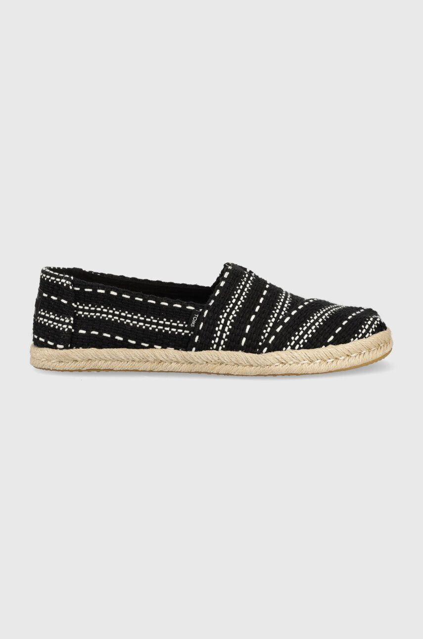 Toms Еспадрили Alpargata Rope в черно 10019676 - Pepit.bg