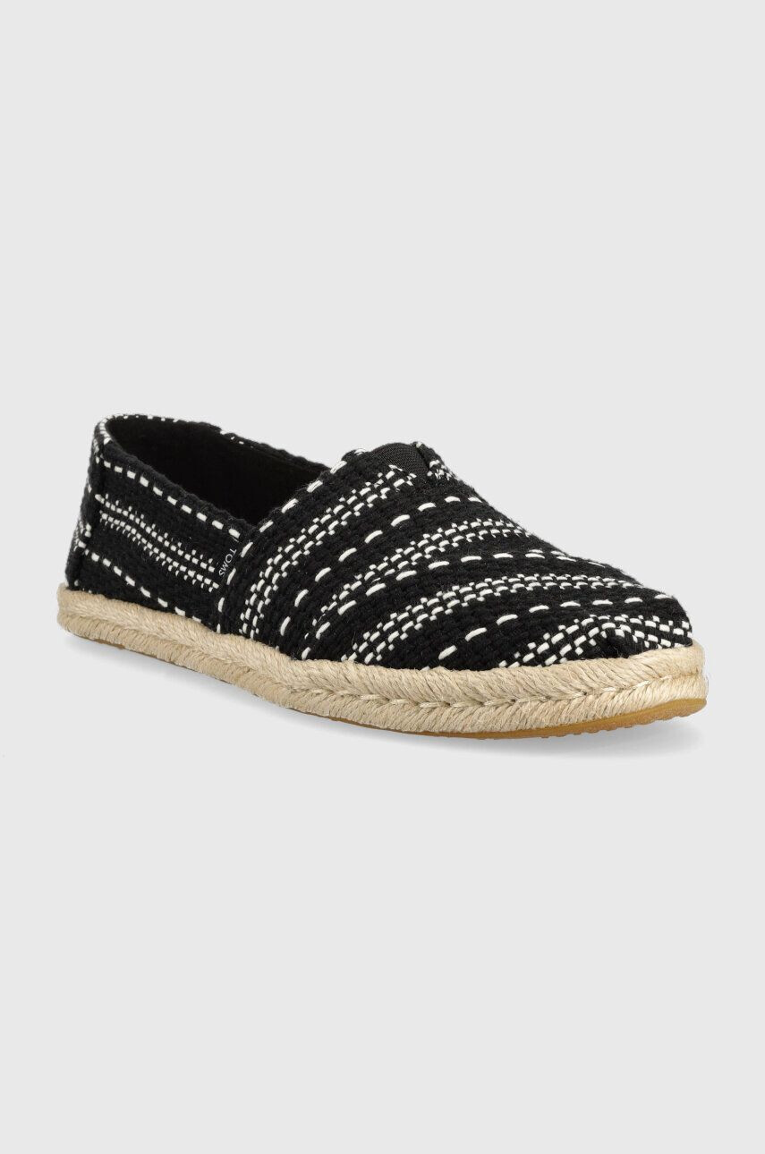 Toms Еспадрили Alpargata Rope в черно 10019676 - Pepit.bg