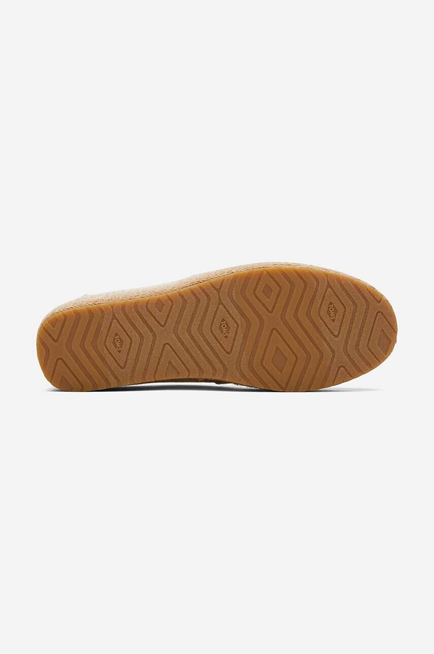 Toms Еспадрили DARK NATURAL в бежово с платформа - Pepit.bg
