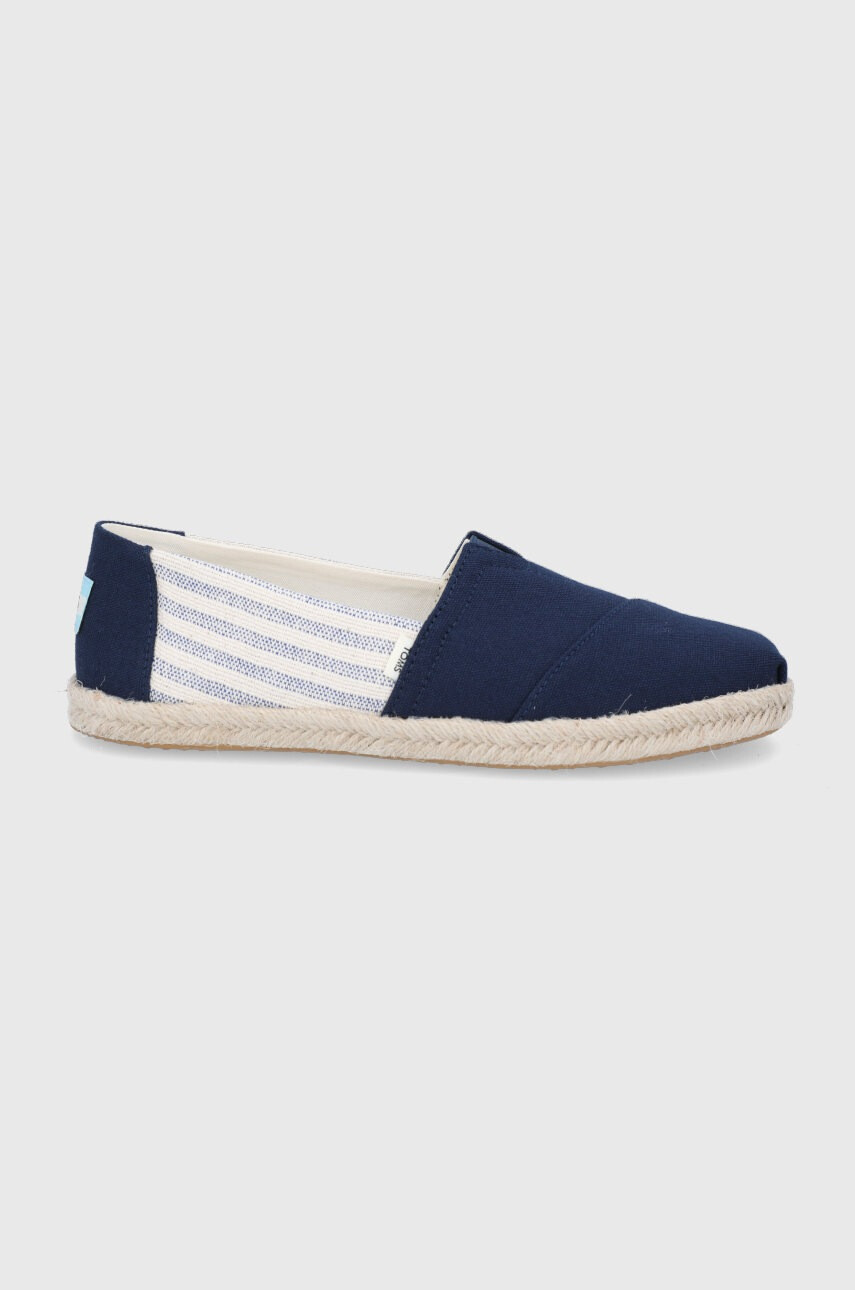 Toms Еспадрили University Stripes в тъмносиньо - Pepit.bg
