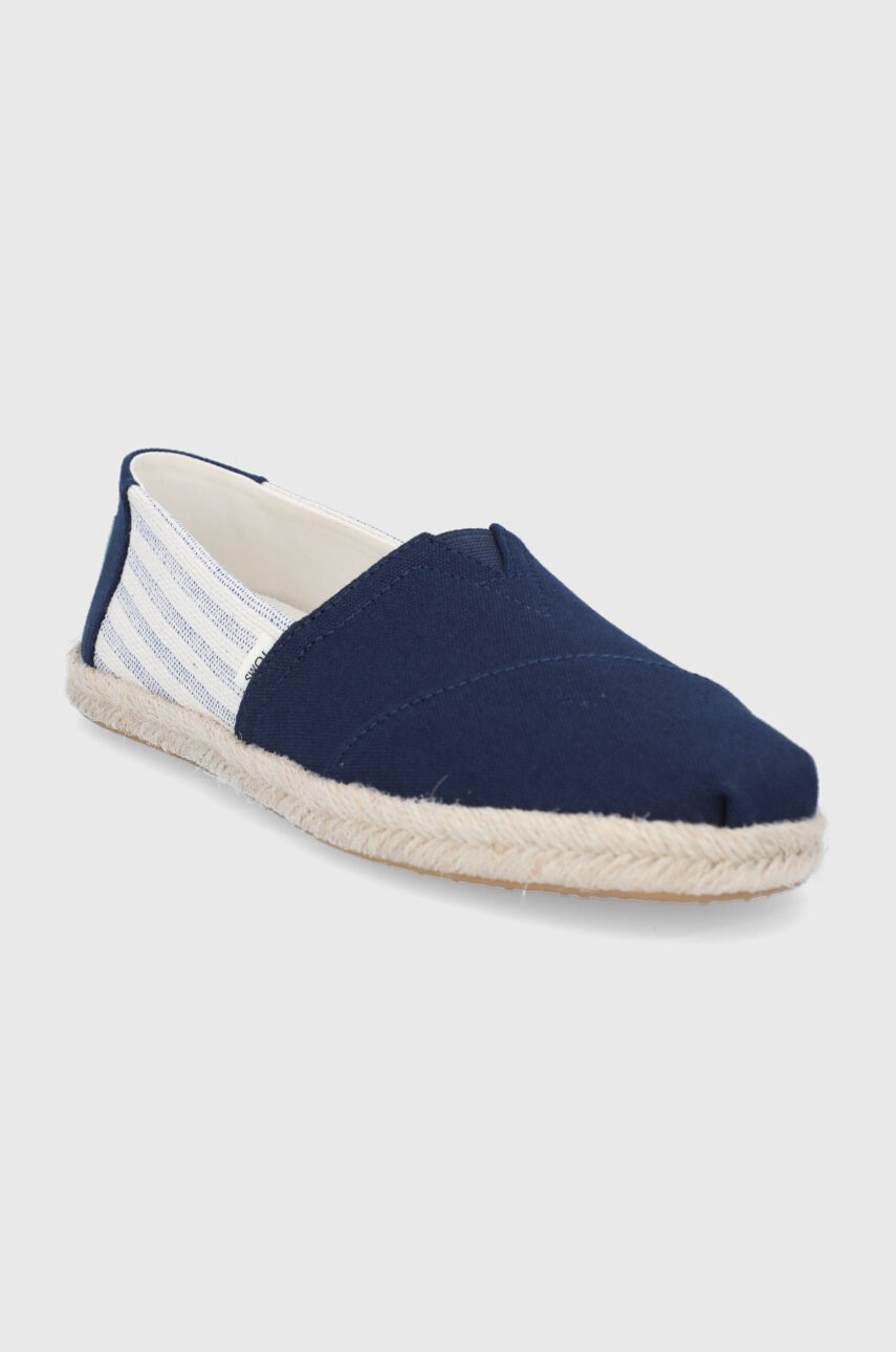 Toms Еспадрили University Stripes в тъмносиньо - Pepit.bg