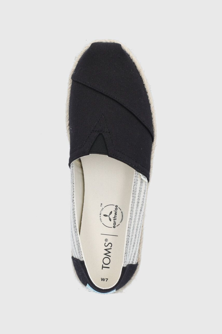 Toms Еспадрили University Stripes в черно - Pepit.bg