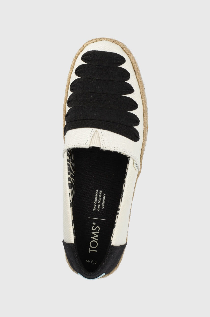 Toms Еспадрили Valencia в черно с платформа 10019795 - Pepit.bg