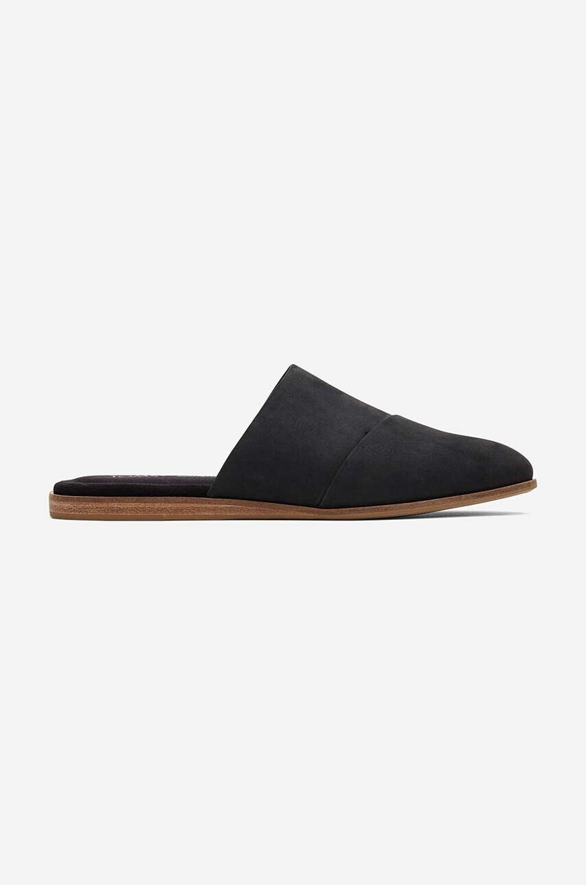 Toms Велурени чехли Flat 10018987 в черно - Pepit.bg