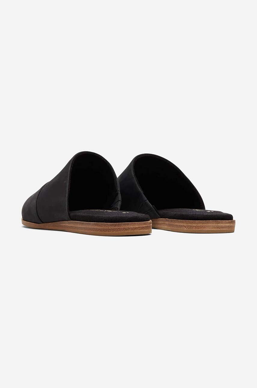 Toms Велурени чехли Flat 10018987 в черно - Pepit.bg