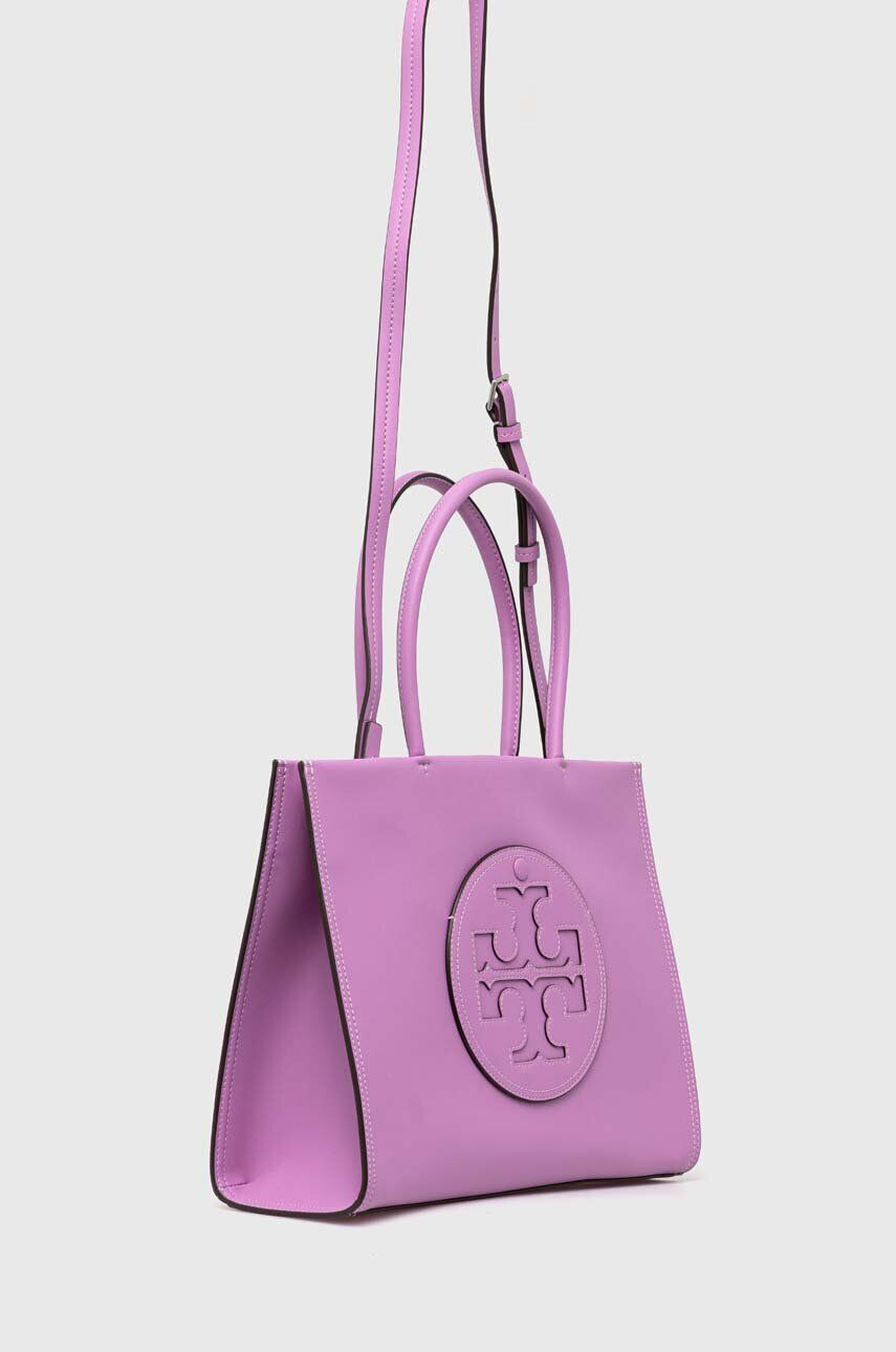 Tory Burch Чанта Ella Bio Small Tote- Bright Amethyst в лилаво - Pepit.bg