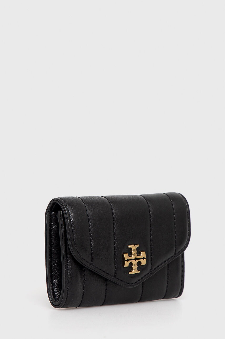Tory Burch Кожен портфейл дамски в черно - Pepit.bg