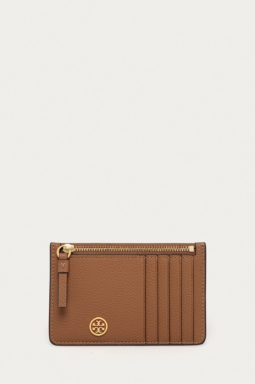 Tory Burch Портфейл дамски в кафяво - Pepit.bg