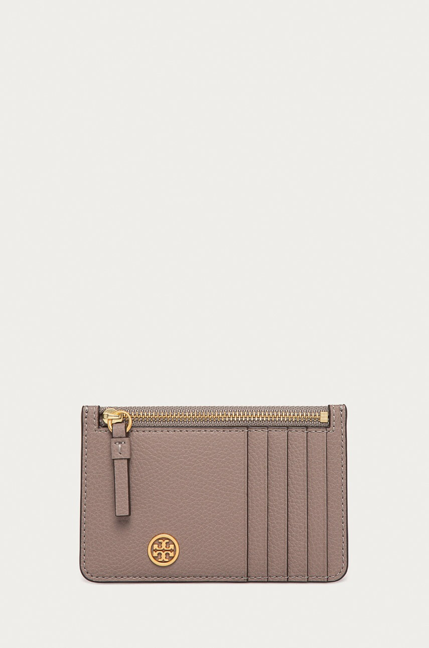 Tory Burch Портфейл дамски в сиво - Pepit.bg
