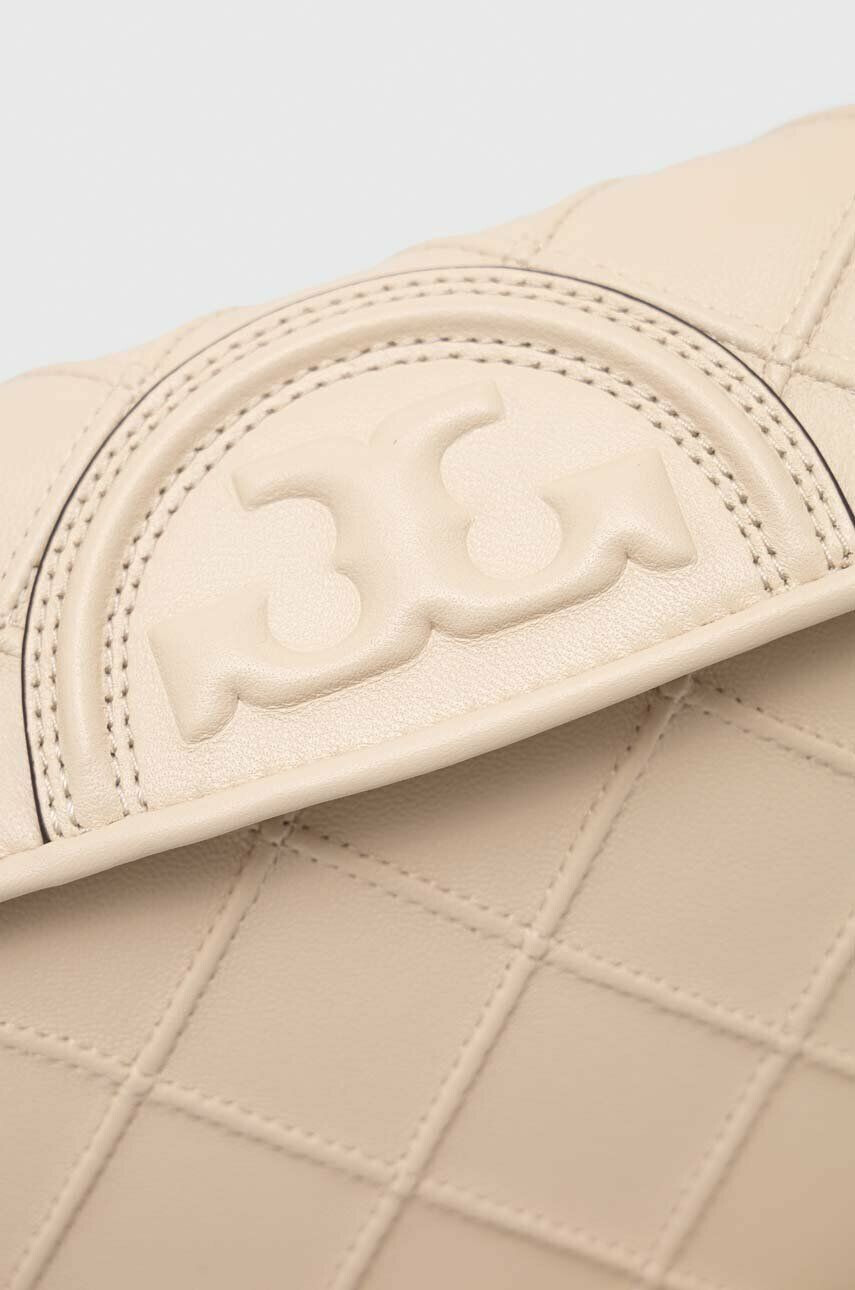 Tory Burch Кожена чанта в бежово - Pepit.bg