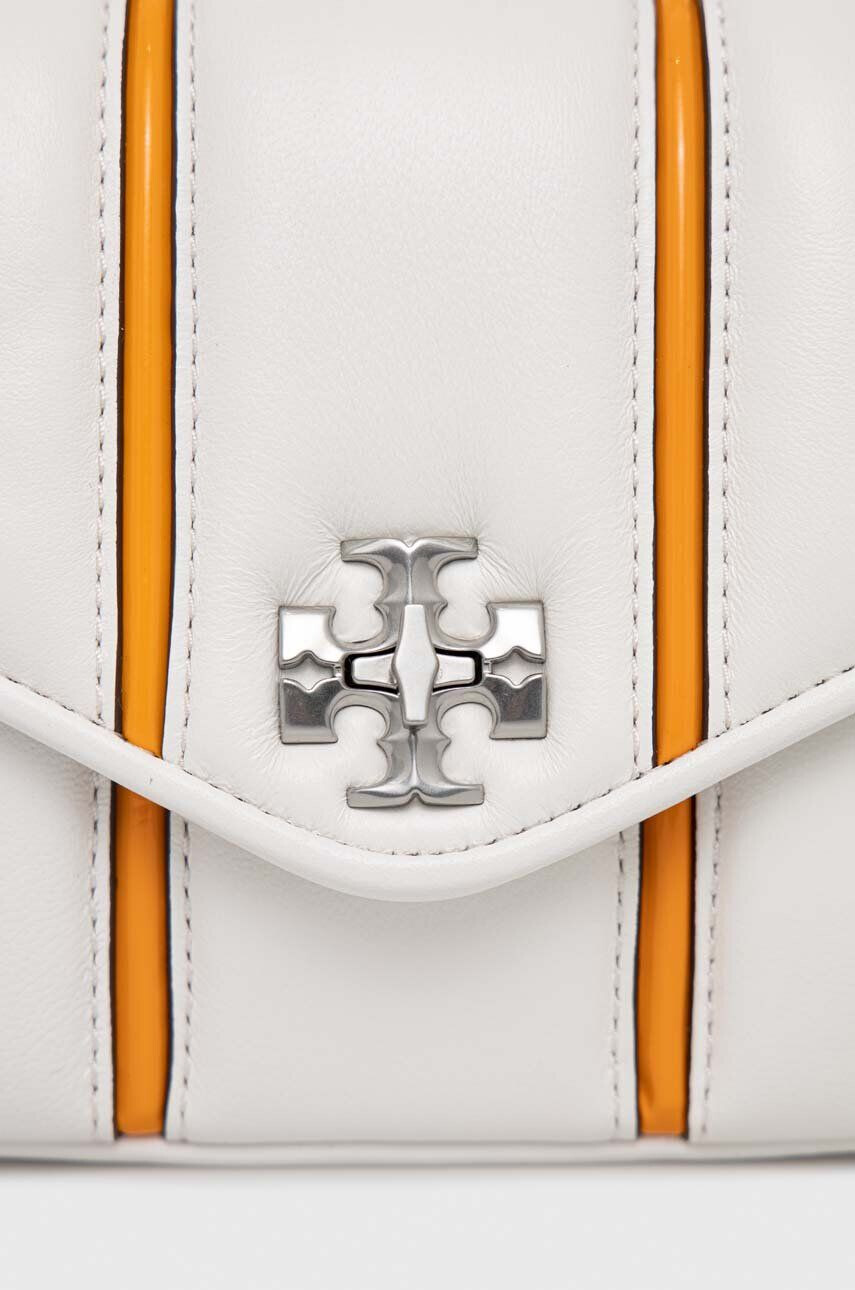 Tory Burch Кожена чанта в бяло - Pepit.bg