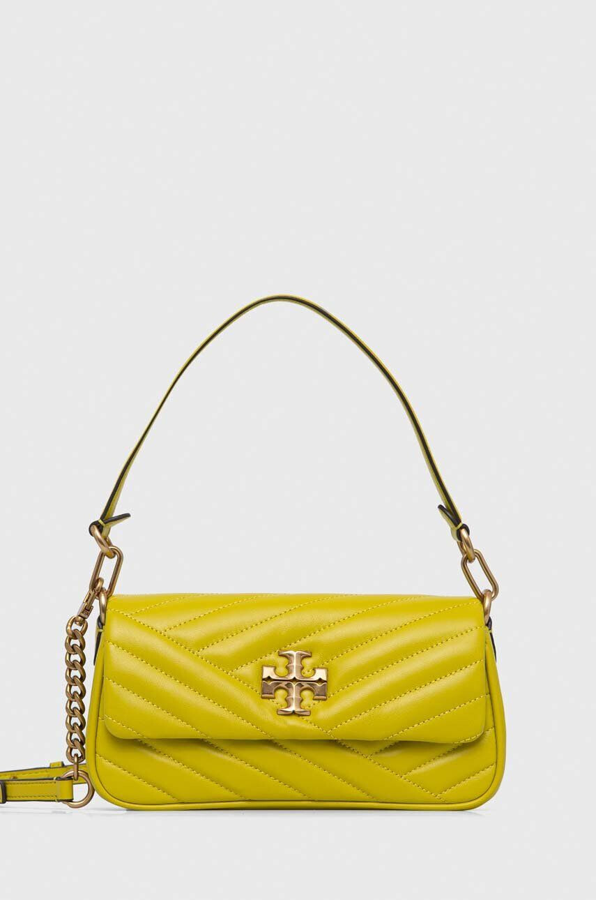 Tory Burch Кожена чанта в зелено - Pepit.bg