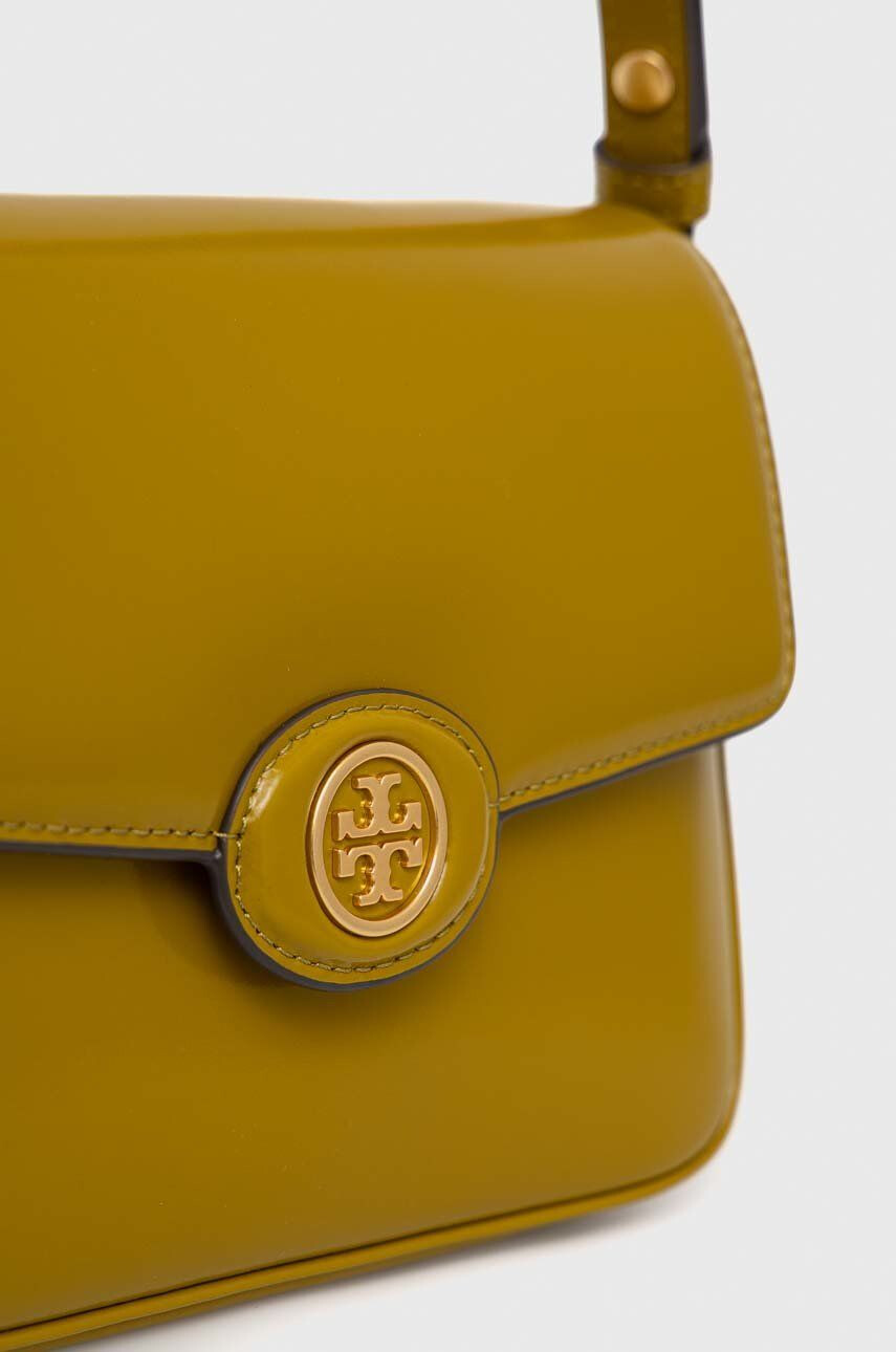 Tory Burch Кожена чанта в зелено - Pepit.bg