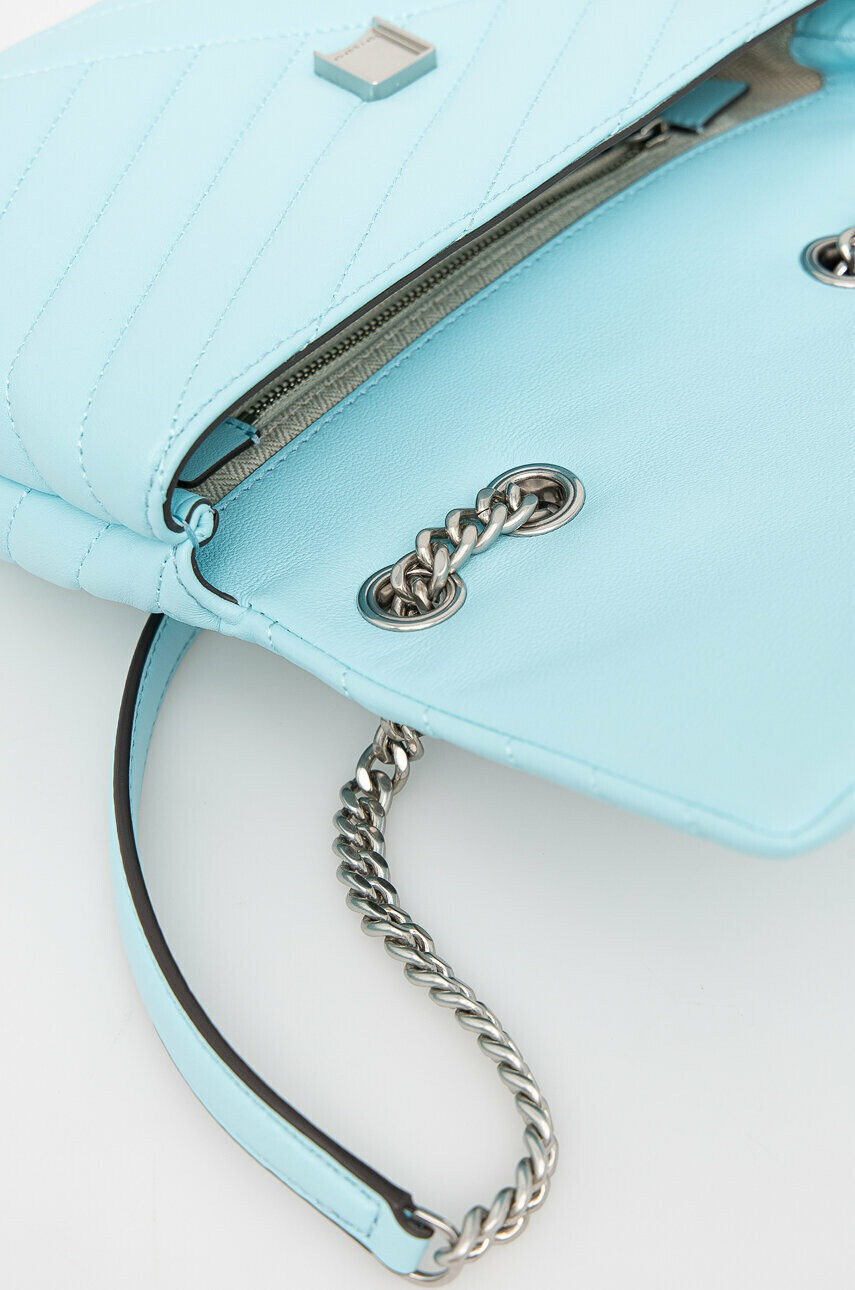 Tory Burch Кожена чанта в синьо - Pepit.bg
