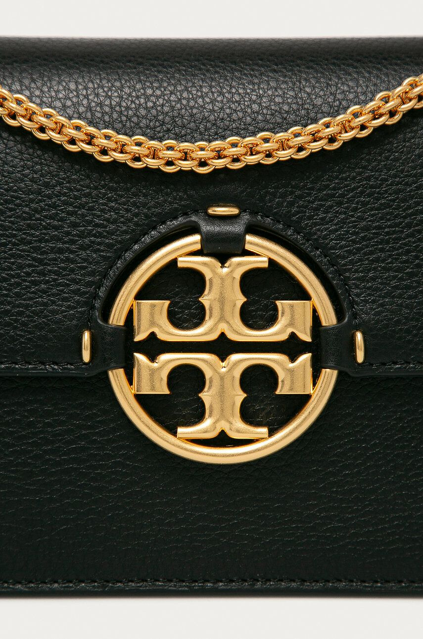 Tory Burch Кожена чанта в черно - Pepit.bg