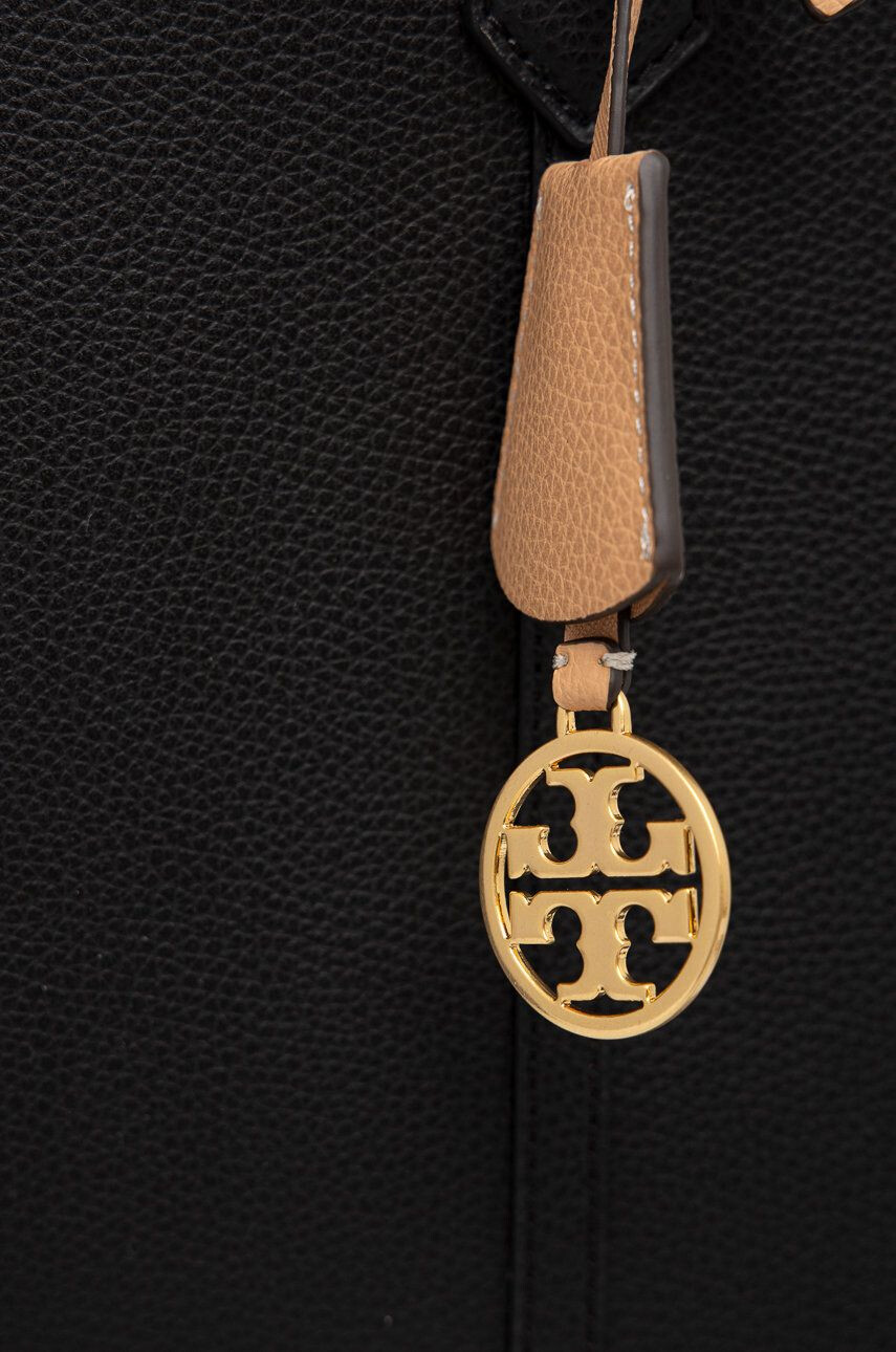 Tory Burch Кожена чанта в черно - Pepit.bg