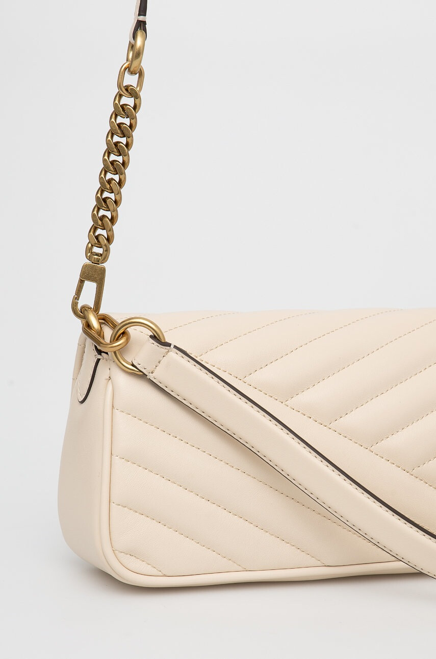 Tory Burch Кожена чанта в бежово - Pepit.bg