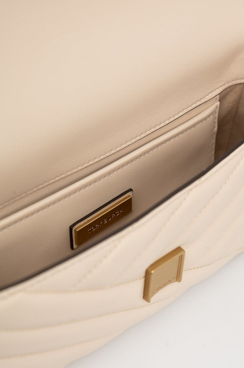 Tory Burch Кожена чанта в бежово - Pepit.bg