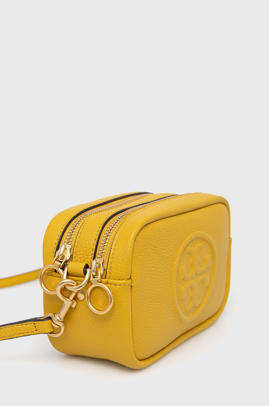 Tory Burch Кожена чанта в бежово - Pepit.bg