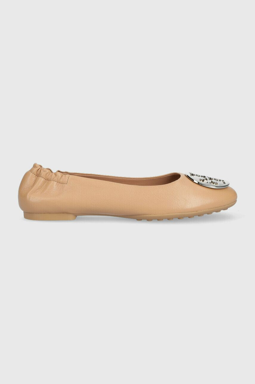 Tory Burch Кожени балеринки 147379-236 в бежово Claire Ballet - Pepit.bg