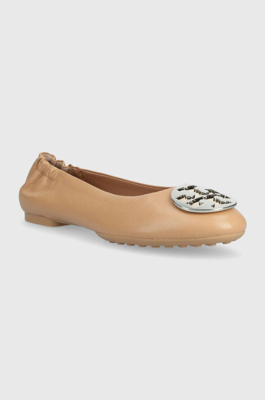 Tory Burch Кожени балеринки 147379-236 в бежово Claire Ballet - Pepit.bg