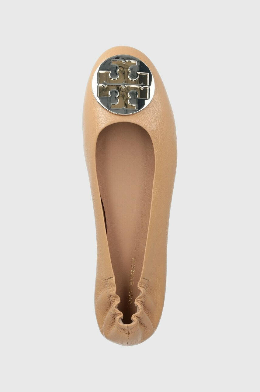 Tory Burch Кожени балеринки 147379-236 в бежово Claire Ballet - Pepit.bg