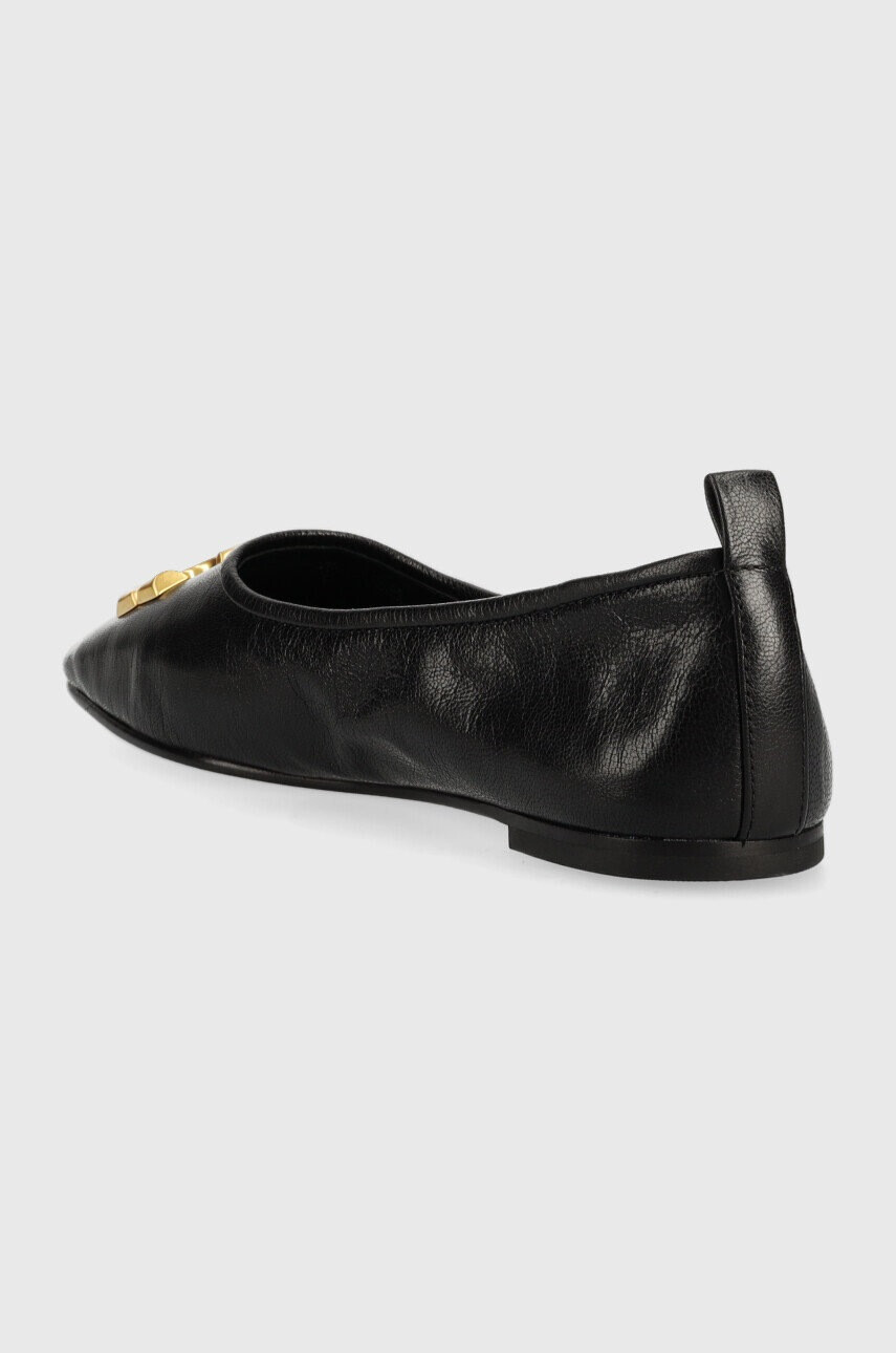 Tory Burch Кожени балеринки Eleanor Ballet в черно 141296-006 - Pepit.bg
