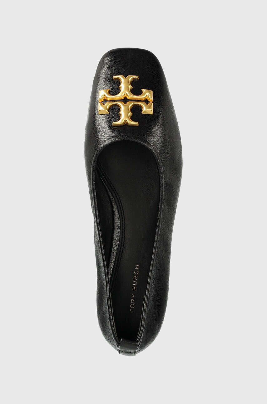 Tory Burch Кожени балеринки Eleanor Ballet в черно 141296-006 - Pepit.bg