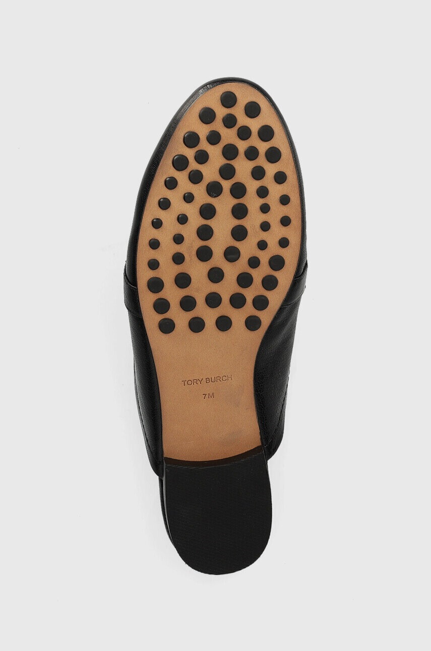 Tory Burch Кожени чехли Georgia в черно - Pepit.bg