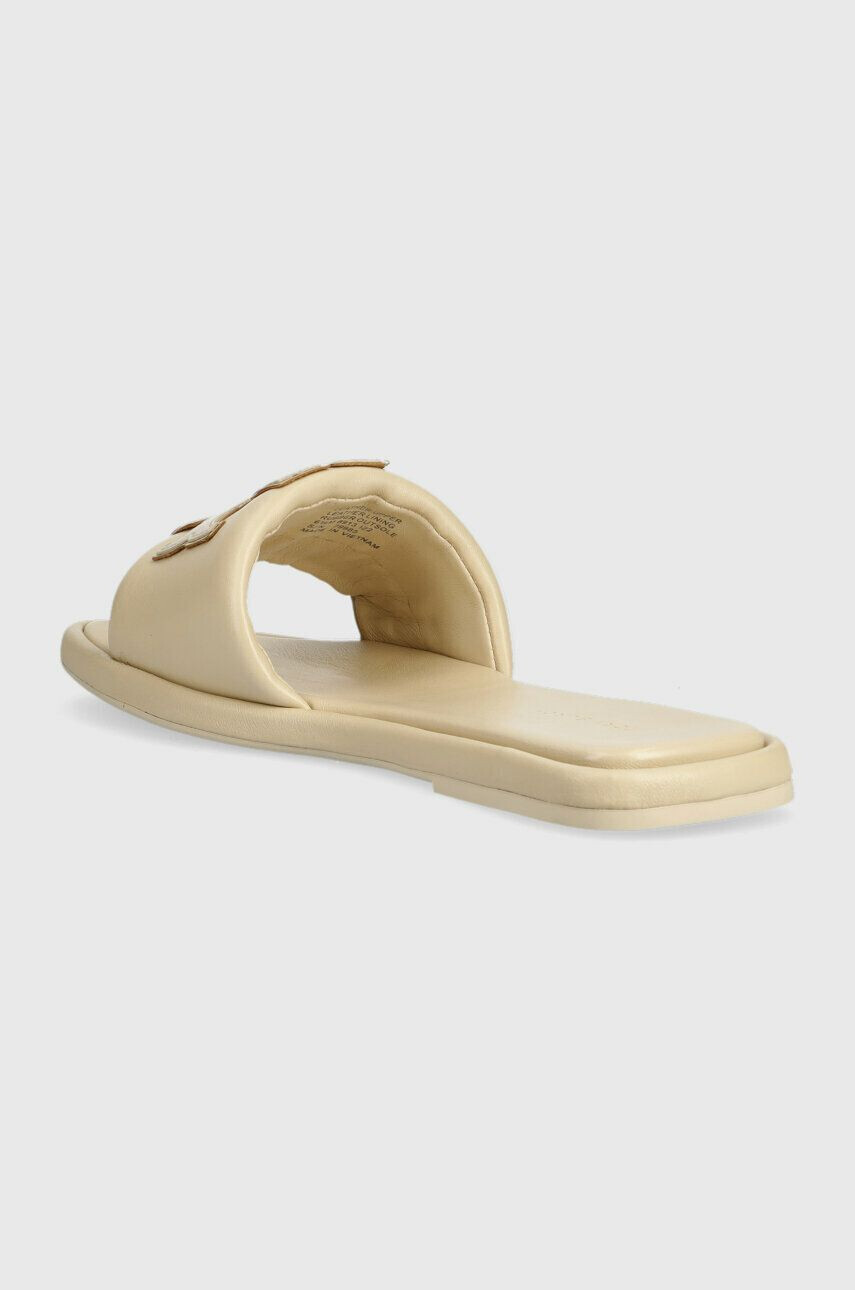 Tory Burch Кожени чехли 79985-200 в бежово Double T Sport Slide - Pepit.bg