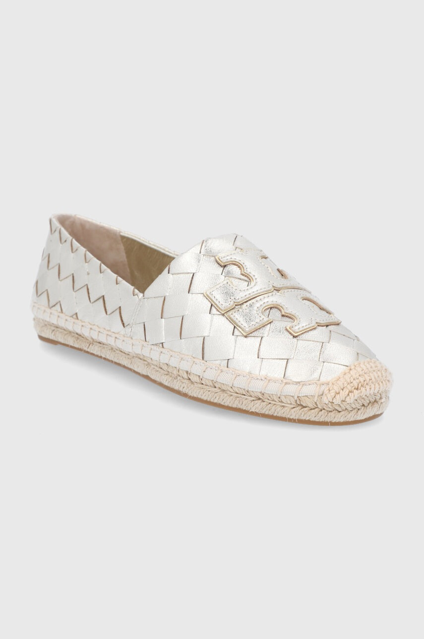 Tory Burch Кожени еспадрили в златисто - Pepit.bg