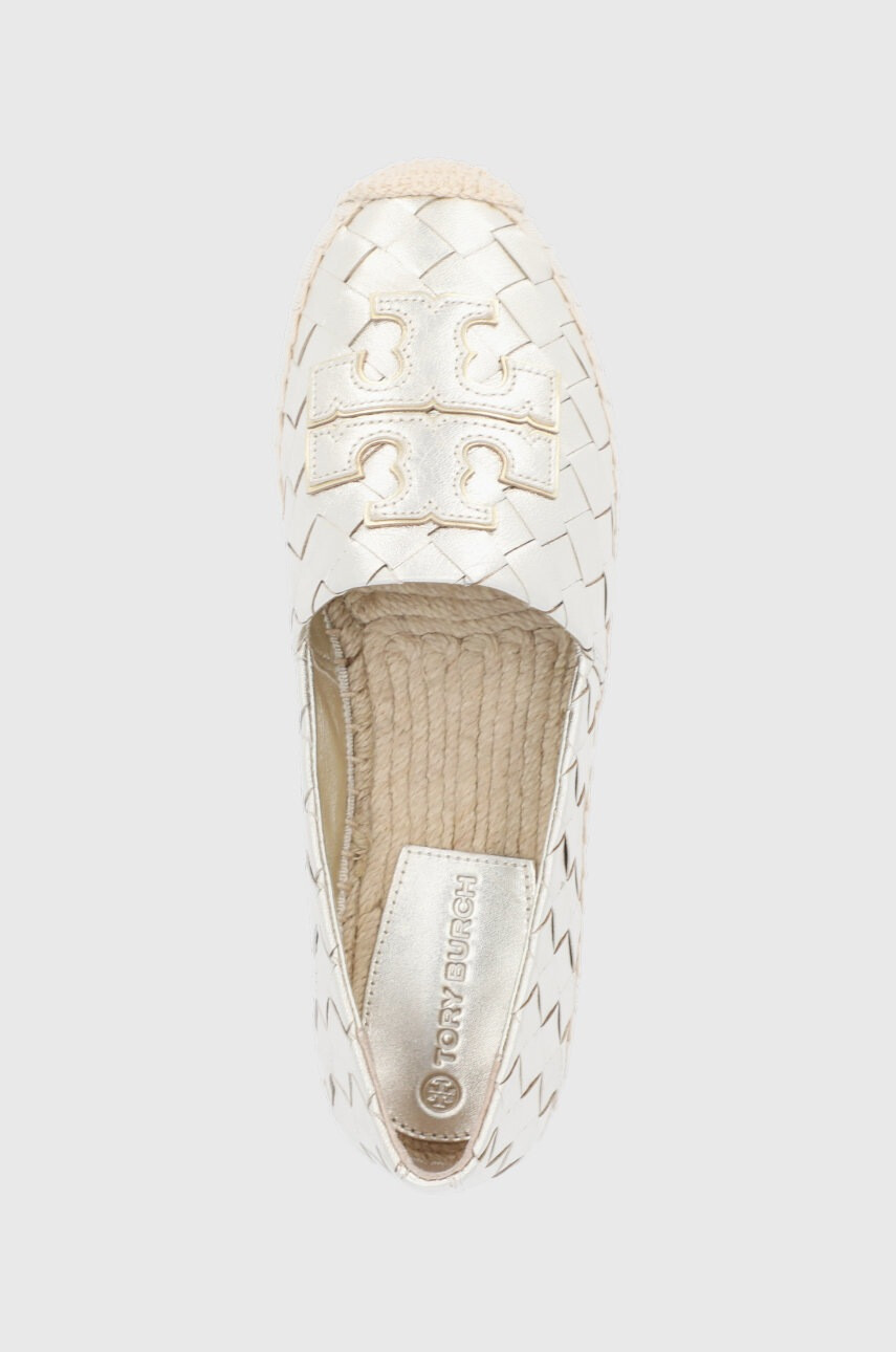 Tory Burch Кожени еспадрили в златисто - Pepit.bg