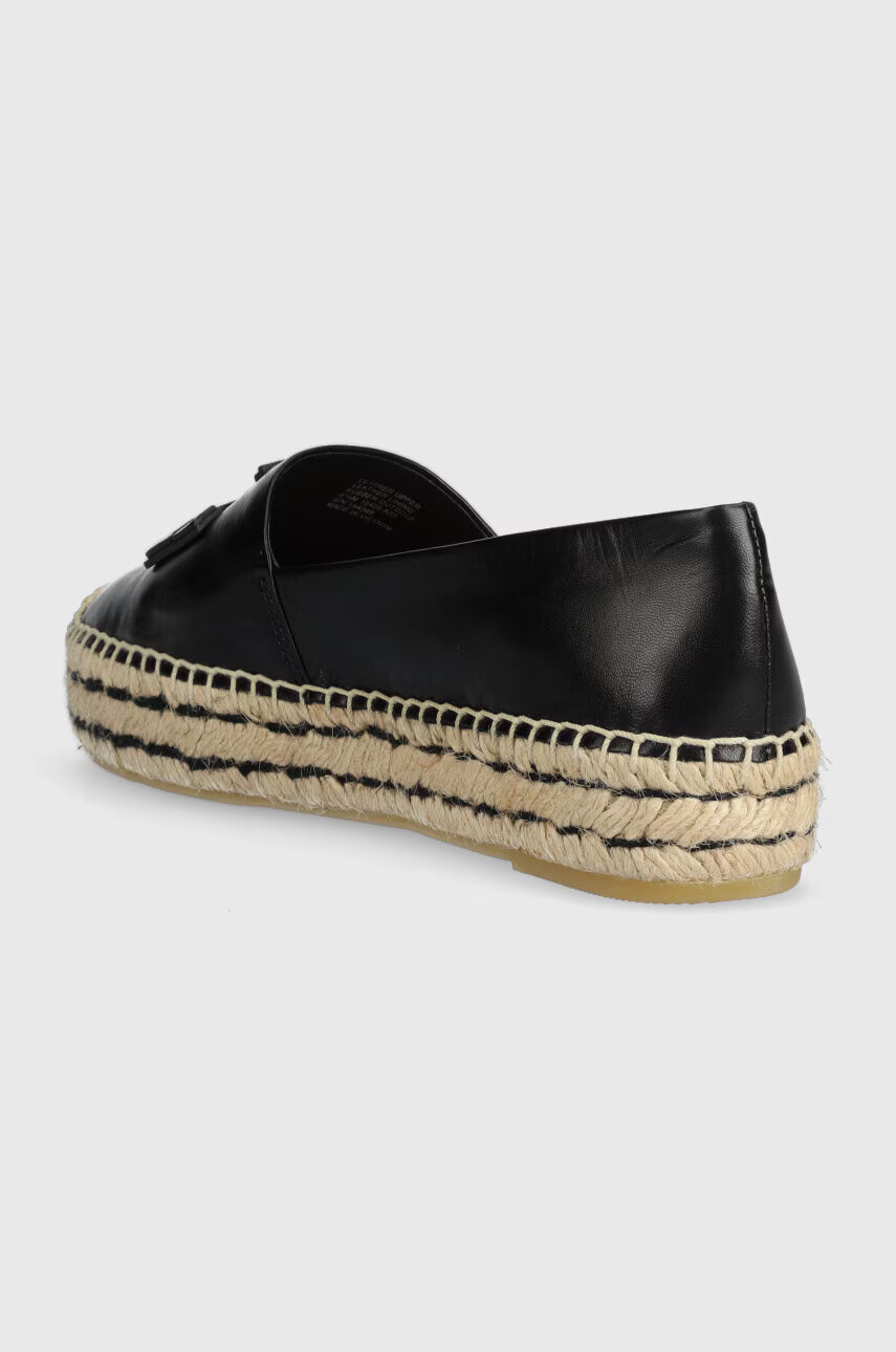 Tory Burch Кожени еспадрили 144346-006 в черно Platform Espadrille - Pepit.bg